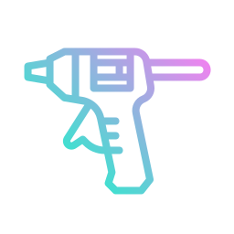 pistola de pegamento icono