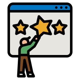 Rating stars icon