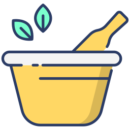 Herbal treatment icon