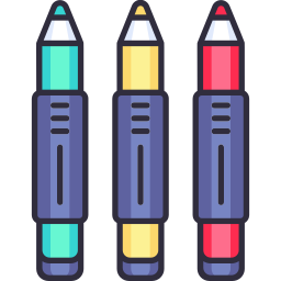 crayons de couleur Icône