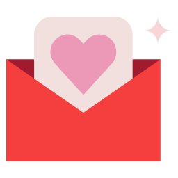 lettre d'amour Icône