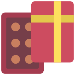 Шоколадная коробка иконка