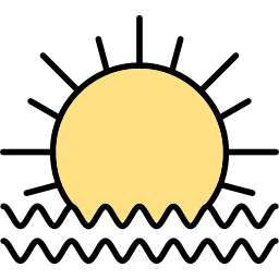 wschód słońca ikona