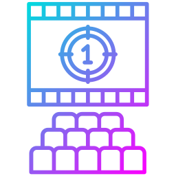 Cinema screen icon