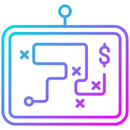 estrategia de negocios icono