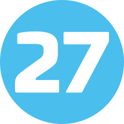 Twenty seven icon