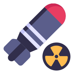 bomba atómica icono
