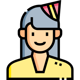 Birthday girl icon