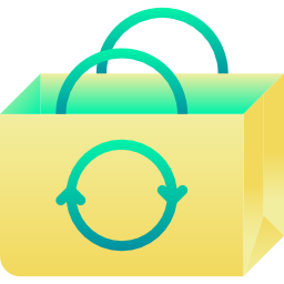 Recycled bag icon