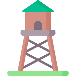torre di guardia icona