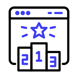 calificación web icono