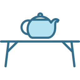 table de thé Icône