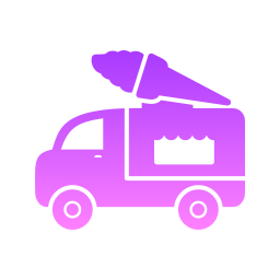 Фургон с мороженым иконка