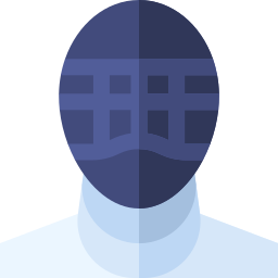 máscara de esgrima icono
