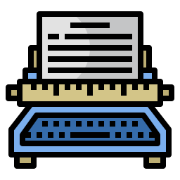 machine à écrire Icône