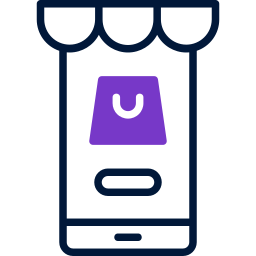 Mobile shop icon