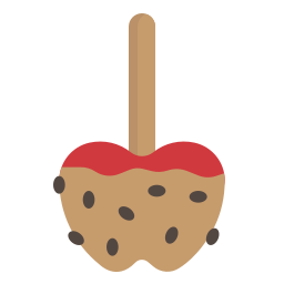 Карамельное яблоко иконка