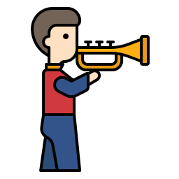 trompetista icono
