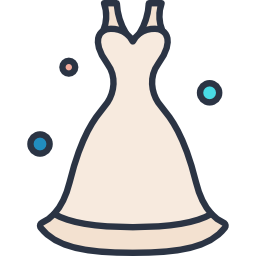 Wedding dress icon