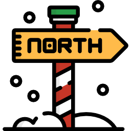 biegun północny ikona