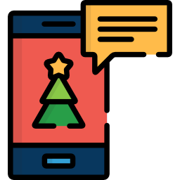 Christmas card icon