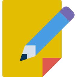 Pencil and paper icon