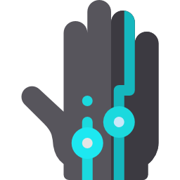 Wired gloves icon