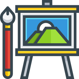 Easel painting icon
