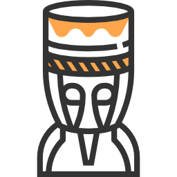 afrykański bęben ikona