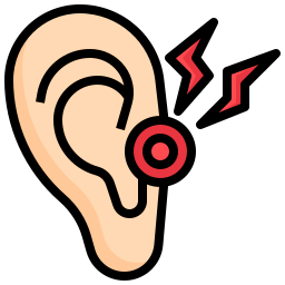 mal d'oreille Icône