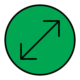 diagonaler pfeil icon