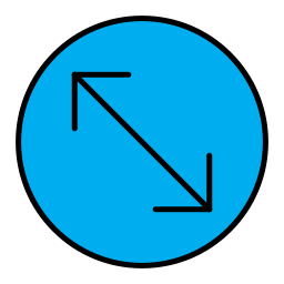 Diagonal arrow icon