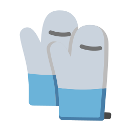 Oven mitts icon