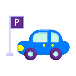 aparcamiento de coches icono