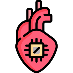 corazón artificial icono