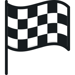 체크 무늬 깃발 icon