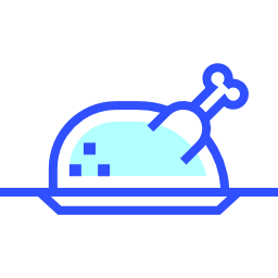 Roast chicken icon