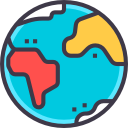 Planet earth icon