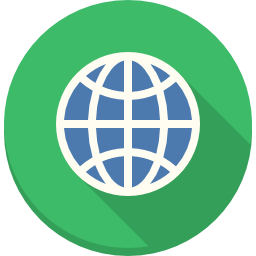 Earth globe icon