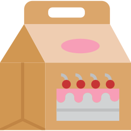 Коробка для торта иконка