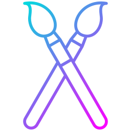 Paint brushes icon