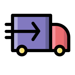 camion de livraison Icône