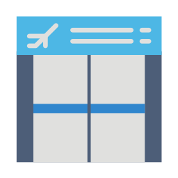 Boarding gate icon