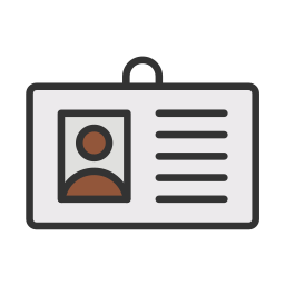 Identification card icon