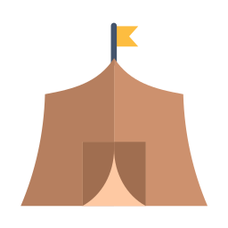 Refugee camp icon