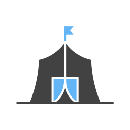 vluchtelingenkamp icoon