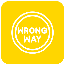 Wrong way icon