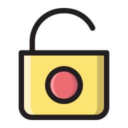 serratura aperta icona