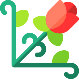 diseño floral icono