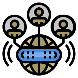 chamada de conferência Ícone